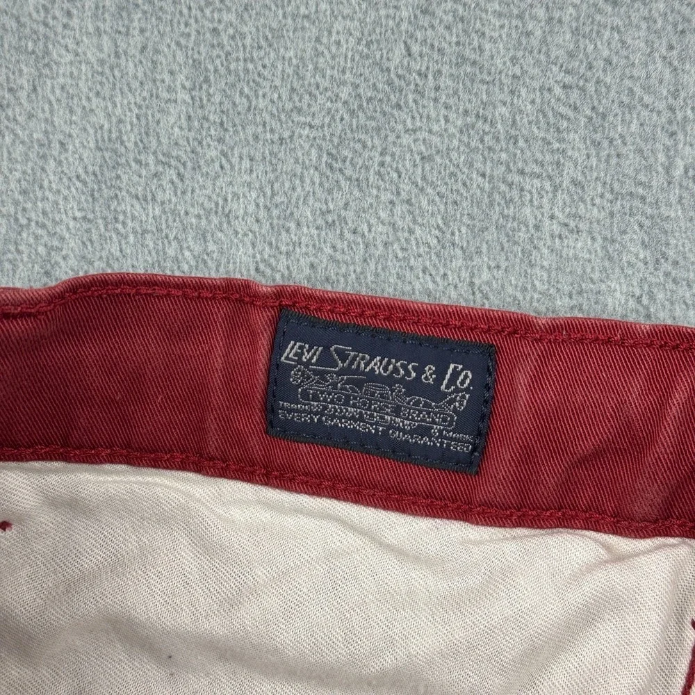 Levis Pants Mens 38x30 Red‎ Jogger Two Horse Tapered Workwear Canvas Classic